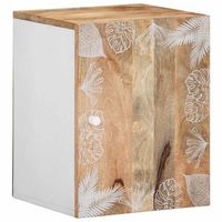 mueble de bano  armario colgante bano madera maciza mango 38x335x48 cm cfw20630
