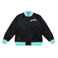 chaqueta mitchell and ness san antonio spurs heavyweight satin jacket