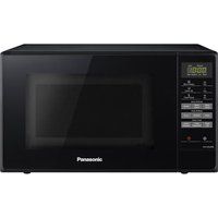 panasonic nn-e28jbmbpq compact solo microwave - black black