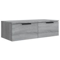 armario de pared madera de ingenieria gris sonoma 68x30x20 cm vidaxl