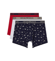 emporio armani para hombre em000371af20669 set 3 boxers banda marino rojo blanco l homewear algodon
