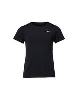 camiseta nike pro sleeve girl black