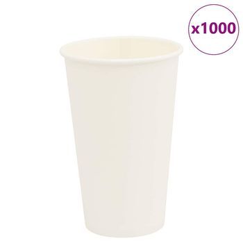 Tazas De Café De Papel 1000 Uds 16oz 400ml Blanco Vidaxl