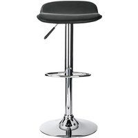 ohio leather bar stool chair - black black