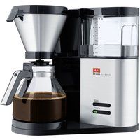 melitta aromaelegance filter coffee machine - black  stainless steel stainless steel