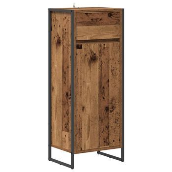 Gabinete De Baño Madera Vieja 40 X 30 X 100 Cm Vidaxl