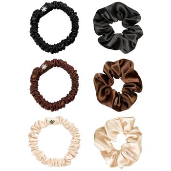 brushworks Everyday Satin Scrunchie Set