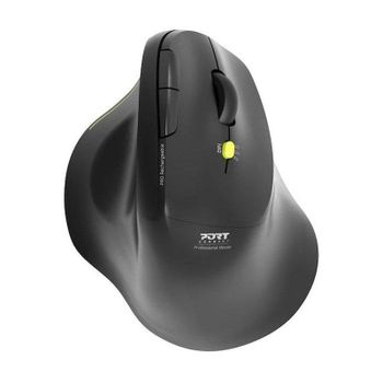 Ratón Port Designs 910200 Inalámbrico Bluetooth 1600 DPI Negro Ergonomía