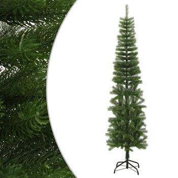 Árbol De Navidad Artificial Estrecho Con Soporte Pe 240 Cm Vidaxl