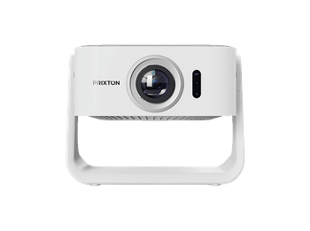 Proyector - Prixton Renoir, 1920 x 1080 pixels, 30.000h, Full-HD, WiFi, Compatible con Chromcast y plataformas Streaming, Autofocus, Blanco