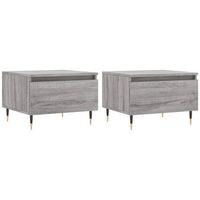 mesas de centro 2 uds madera ingenieria gris sonoma 50x46x35 cm vidaxl