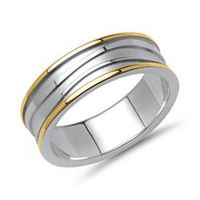 anillo de hombre vivo plata 925 parcialmente dorada
