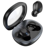 auriculares hoco eq3 inalambricos bluetooth 53 con pantalla digital y soporte siri negros