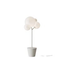 lampara de pie zafferano - tree of light para exterior e interior color blanco - lampara de pie led e27 - superficie de apoyo orientable