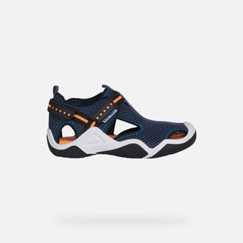 GEOX Wader Niño Azul Marino/naranja Flúor