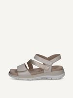caprice sandal white made of leather without heel size 36