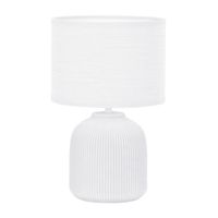 lampara de mesa larna blanco