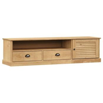 Mueble Para Tv Vigo Madera Maciza De Pino 156x40x40 Cm Vidaxl
