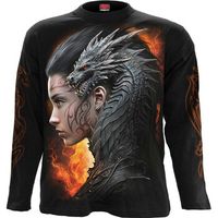 spiral camiseta manga larga draco queen para hombre