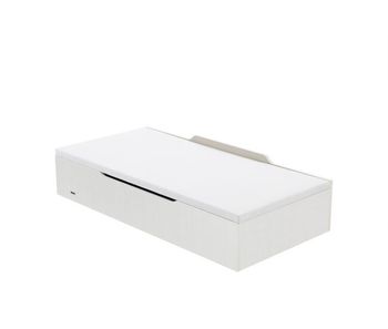 Canapé madera blanco flex con apertura lateral 90x190cm