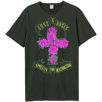 Amplified Clothing Camiseta manga larga Rose Cross para mujer