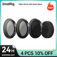 smallrig osmo nano filter 12 difusion negra y 14 difusion negra y kit de filtro polarizador nd8-cpl para dji osmo nano 5789