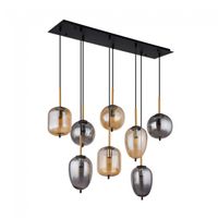 lampara colgante blacky mix 8 luces
