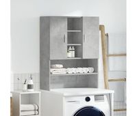 armario auxiliar dora 4 estantes  2 puertas gris oscuro 90x705x255 cm
