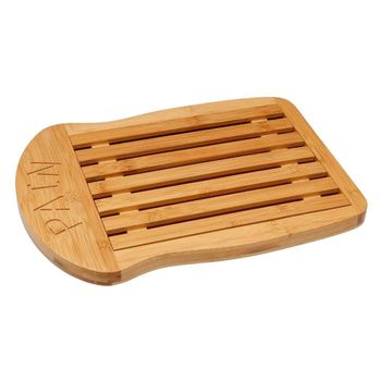 Tabla de cortar de bambú en beige 34x26x2cm