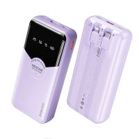 wekome wp-59 225w 1000020000mah banco de energia con pantalla led y cable integrado iptype-c suministro de energia e