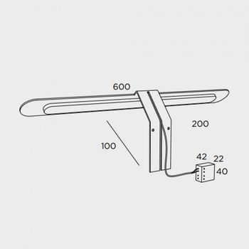 Aplique de pared led agora (7w)