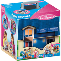 playmobil - casa de munecas maletin playmobil dollhouse 70985