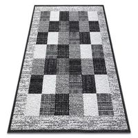 alfombra bcf morad rafia rectangulos geometrico - gris 300x400 cm