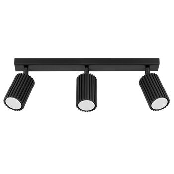 Lámpara de techo negro aluminio alt. 45 cm