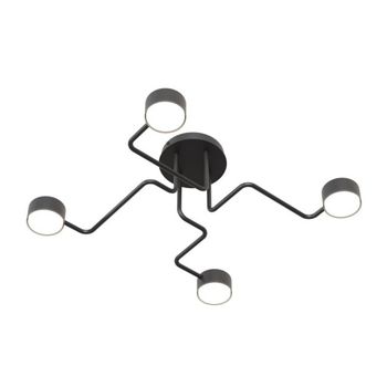 Lámpara de techo xuli negro (4 luces)