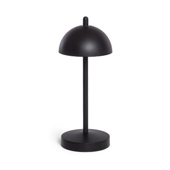 Ledkia Lámpara de Mesa LED Portátil para Exterior Metal con Batería Recargable Pirinoa Negro