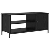 gabinete de tv 100 x 40 x 45 cm roble negro vidaxl