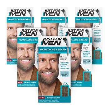 Just For Men Brush In - Medium Brown 6 Pack