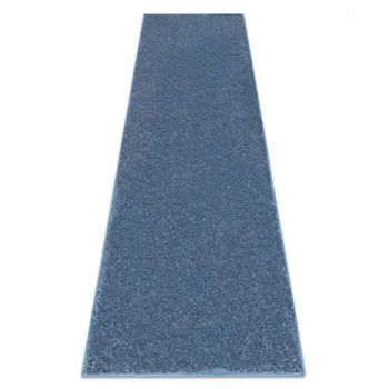 Alfombra De Pasillo Santa Fe Azul 74 Llanura Color Sólido 150x400 Cm