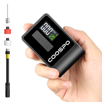 coospo mini bomba de aire electrica inflador digital portatil 120psi 500mah mtb accesorios de bicicleta de carretera para neumaticos schrader presta