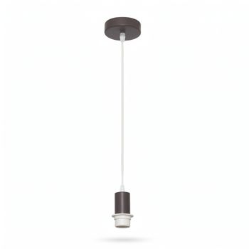 Arm.colgante p/pantalla cara 1xe27 marron regx10x10 cm