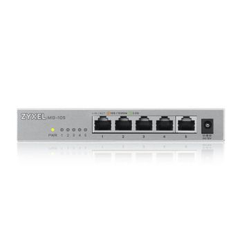 Switch Zyxel XMG-105 2.5G 5 Puertos Metal QoS Compacto Alta Capacidad
