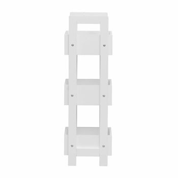 Estante de baño de mdf blanco con 3 estantes