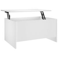 mesa de centro 80x555x415 cm madera - blanco