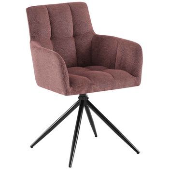 Silla De Comedor Jonah Tela Rubí 59x59x87 Cm Clp