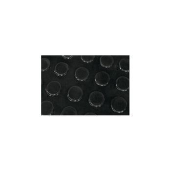 Rollo 10x1mt Pavimento Goma 3mm Circulo Negra 122540