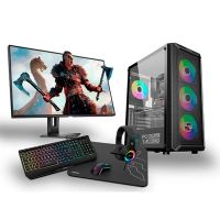 pc racing pack gaming amd ryzen 3200g8gb480gb ssd  pantalla 24 fullhd  teclado  raton