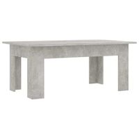 mesa de cafe - mesa de centro madera contrachapada gris hormigon 100x60x42 cm