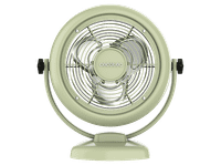 ventilador de sobremesa - cecotec energysilence 800 retrodesk green estilo retro 20 w 2 velocidades inclinacion ajustable 3 aspas verde