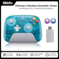 control de juego inalambrico 8bitdo ultimate 2 para windows 1011 gamepad 24g con joystick tmr y base de carga para android pc y steam